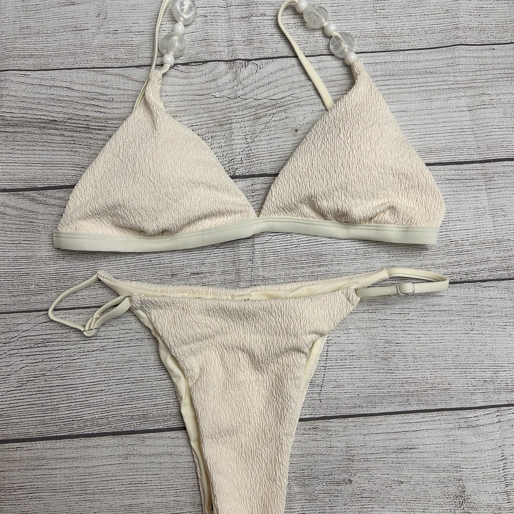 Elegant Cream Bikini Set